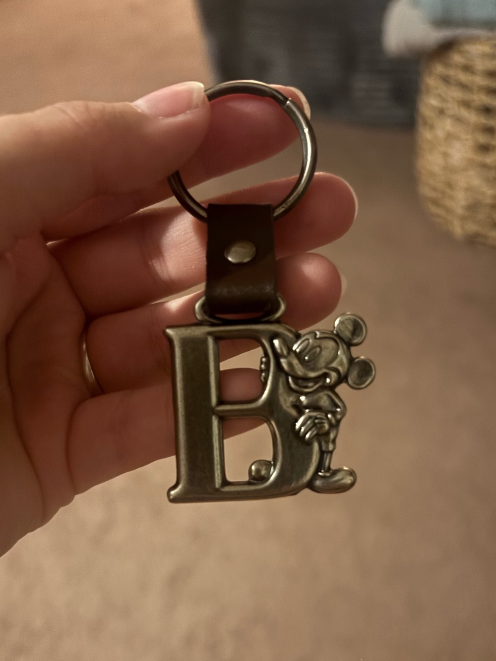 Letter B Disney keychain